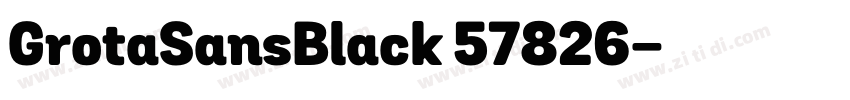 GrotaSansBlack 57826字体转换